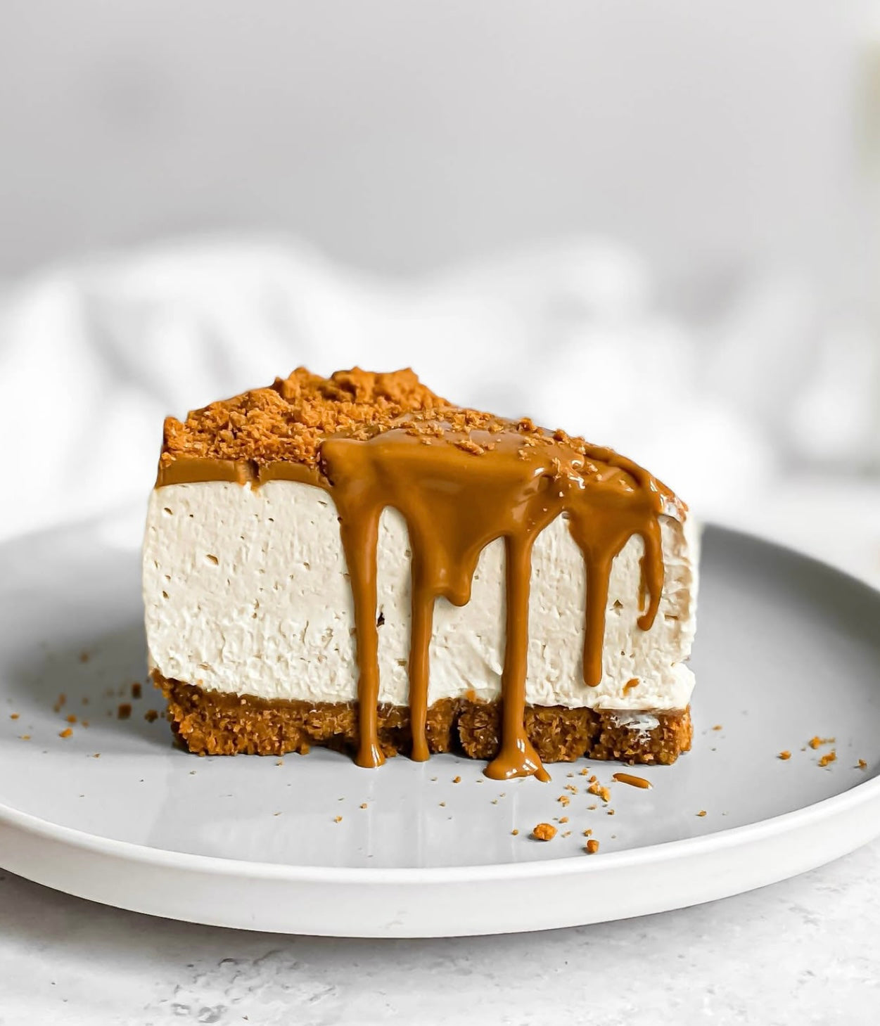 Lotus Biscoff Cheesecake slice
